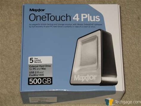 Maxtor OneTouch 4 Plus 500GB External Hard Drive – Techgage