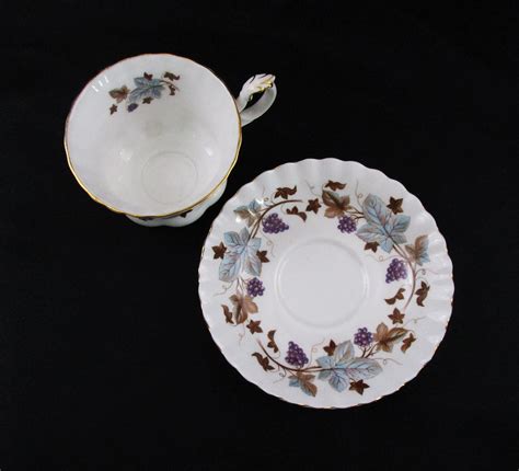 Vintage Royal Albert Bone China Teacup and Saucer Lorraine Pattern ...