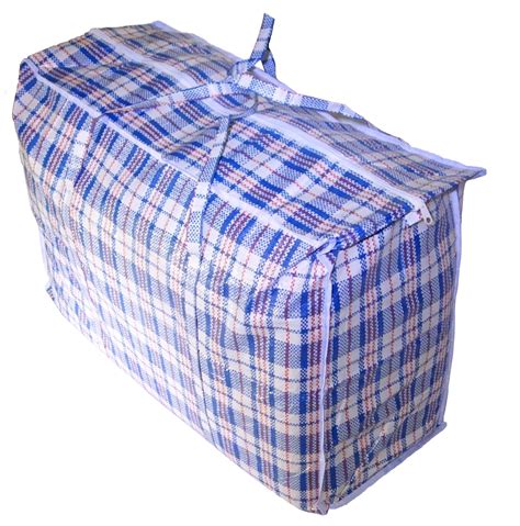 Cotton Fly Jumbo Plastic Checkered Storage Laundry Shopping Bags W ...