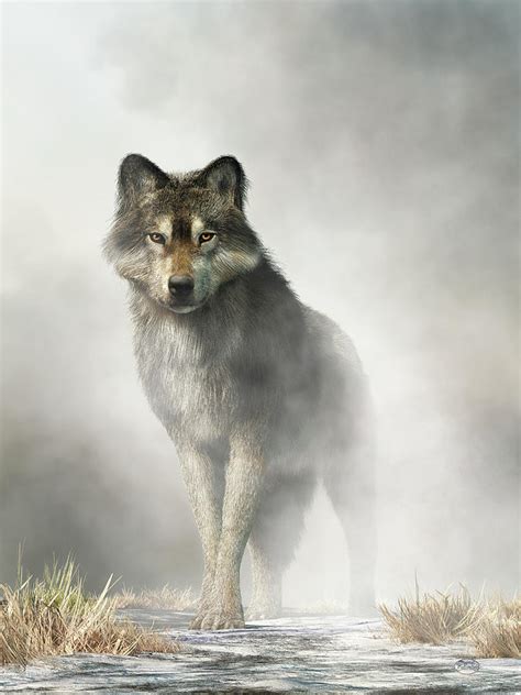 Lone Wolf Digital Art By Daniel Eskridge 406