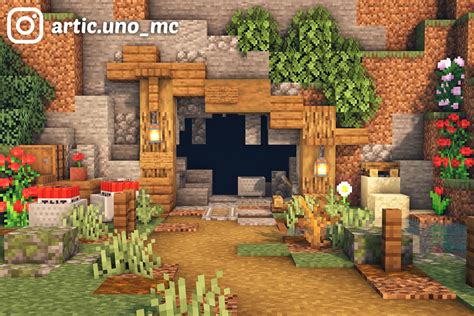 Here's a simple mine entrance for your town! What do you think? : r ...