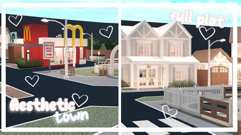 Aesthetic bloxburg town! | Bloxburg TOUR | (commission for ...