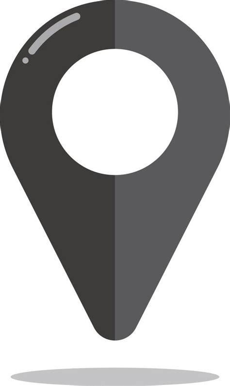 Modern black map pin icon. 20589651 Vector Art at Vecteezy