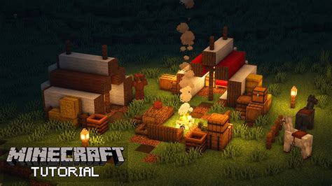 Minecraft: How To Build a Campsite (Tutorial) - YouTube