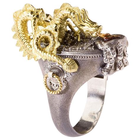 Gold Dragon Ring at 1stDibs | dragon ring gold, gold dragon rings