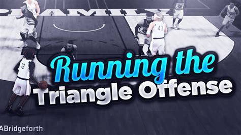 RUNNING THE TRIANGLE OFFENSE ON NBA 2K18 - YouTube