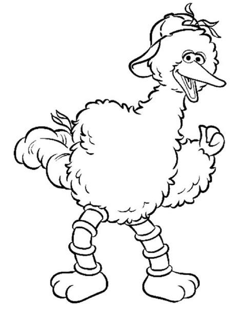 Big Bird Coloring Pages | Educative Printable