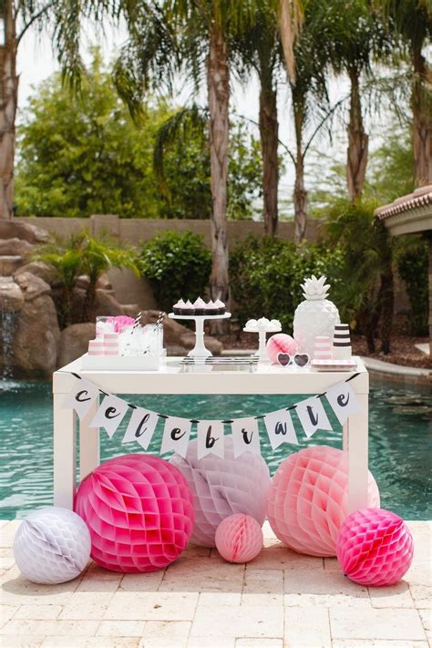 12 Summer Pool Party Ideas | Flamingo pool parties, Pool birthday, Pool ...