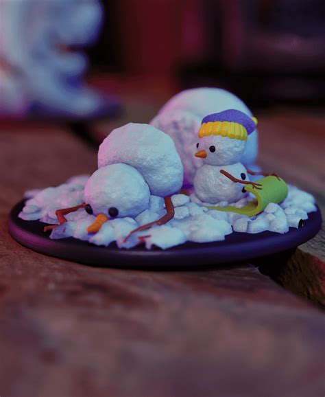 Calvin & Hobbes Snowman - 3D model by HarperCrafthall on Thangs