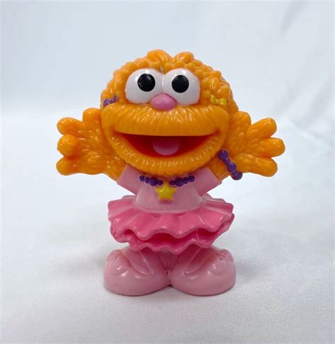 Sesame Street Zoe Ballerina Figure 2010 Cake Topper Pink Dress Friend ...