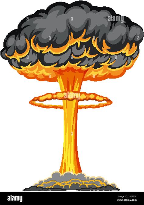 Atomic bomb mushroom cloud illustration Stock Vector Image & Art - Alamy