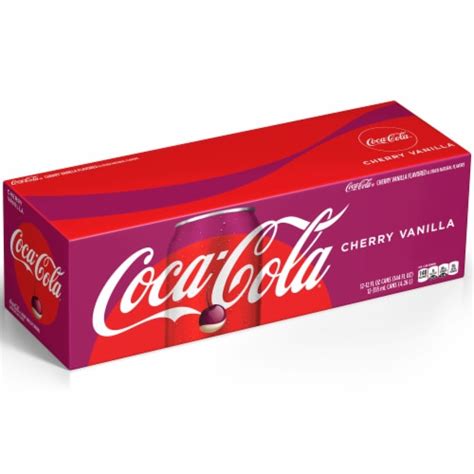 Coca-Cola® Cherry Vanilla Soda Cans, 12 pk / 12 fl oz - King Soopers