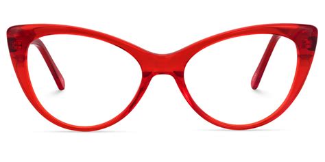 Prescription Lenses, Women Cat Eye Glasses | Zeelool Optical | Red cat ...