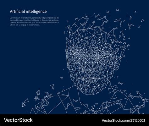 Artificial intelligence poster text sample Vector Image