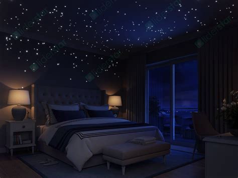 Glow in The Dark Stars Wall Stickers, Adhesive Dots and Moon for Starry ...