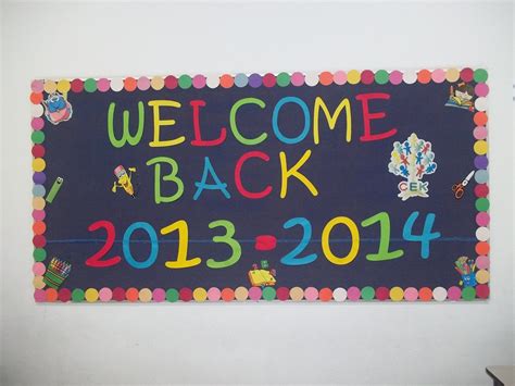 Welcome Back To School Bulletin Board Ideas Welcome Back School ...