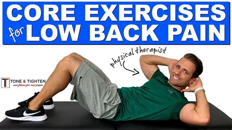 Best Core Exercises For Low Back Pain | Stenosis, Spondylosis ...