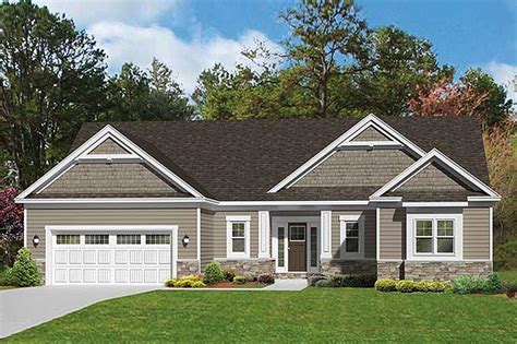 Ranch Style House Plan - 3 Beds 2.5 Baths 1796 Sq/Ft Plan #1010-101 ...