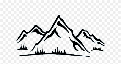 Mountain Clipart Lake District - Mountain Range Sticker - Png Download ...