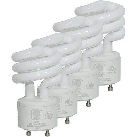 SleekLighting GU24 Base 13Watt UL Listed T2 Mini Spiral Two Prong Twist ...