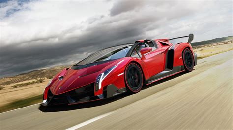 car, Lamborghini, Lamborghini Veneno, Veneno, Red Cars Wallpapers HD ...