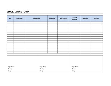 Stock Taking Form - Are you looking for a Stock management system ...