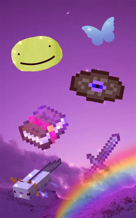 Minecraft Rainbow Creeper Wallpaper