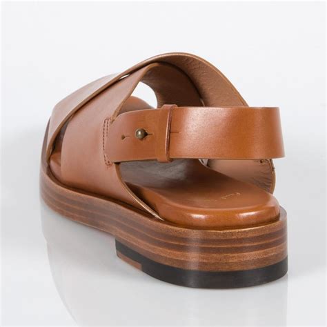 Lyst - Paul Smith Women's Tan Leather 'kody' Sandals in Brown