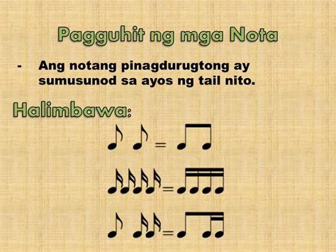 Pagkilala sa mga Nota (note) at Pahinga (rest) ctto | By Philippine ...