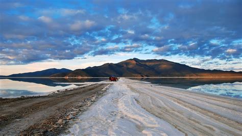 Straight sand road beside body of water, landscape HD wallpaper ...