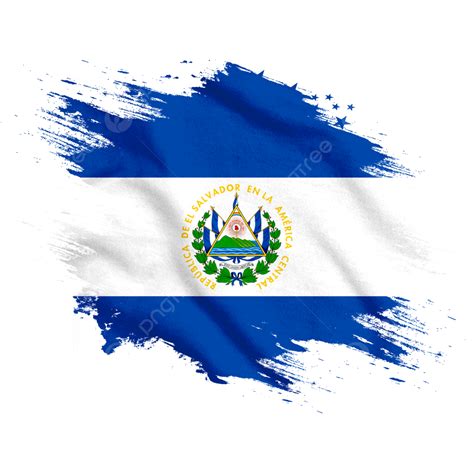 El Salvador New Watercolor Flag Brush, El Salvador, Flag, El Salvador ...