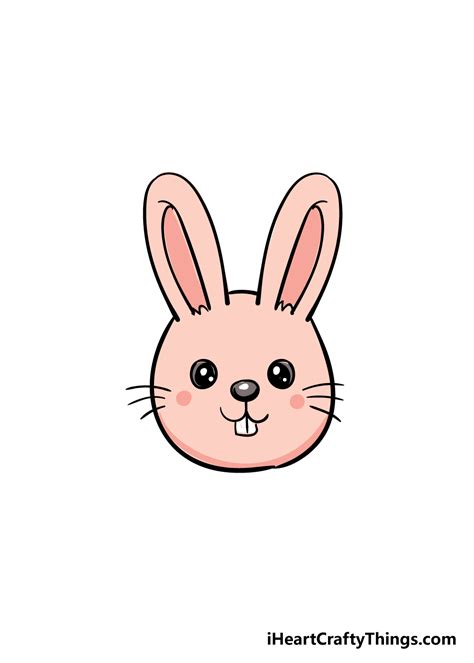 Bunny Face Drawing - How To Draw A Bunny Face Step By Step