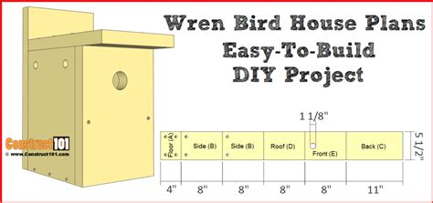 Bird House Plans | Free PDF Download - Construct101