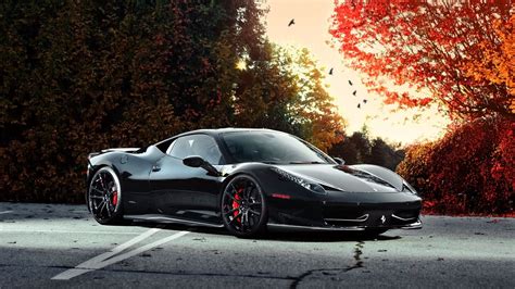 1920x1080 Wallpaper ferrari, 458 italia, car, side view, black New ...