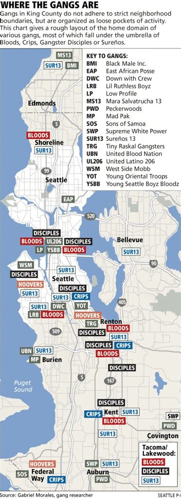 Seattle Area Gang Map | Seattle Area Gang Map | Flickr