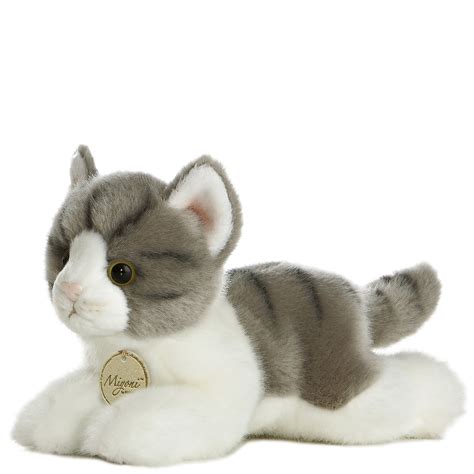 TheMogan 8" Cute Tabby Baby Cat Kitten Soft Plush Stuffed Animal Toy ...