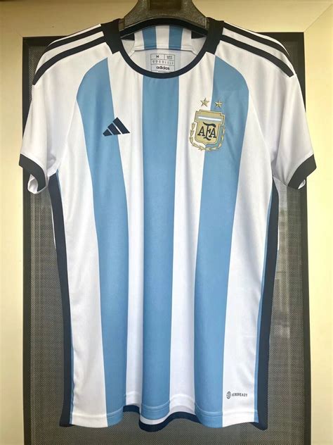 Argentina National Team Soccer Jersey Men's Home Full Size | #4586843933