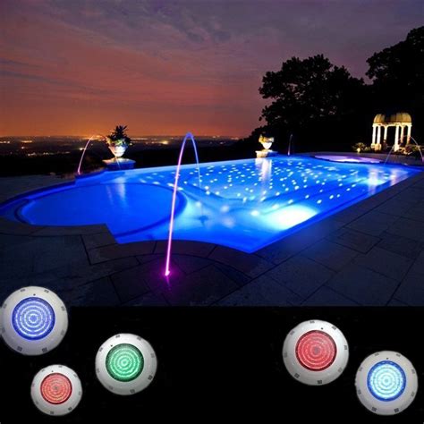 LED Swimming Pool Light RGB Underwater Fountains Lamp Remote Control 7 ...