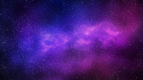 Premium Photo | Night starry sky and bright purple blue galaxy ...