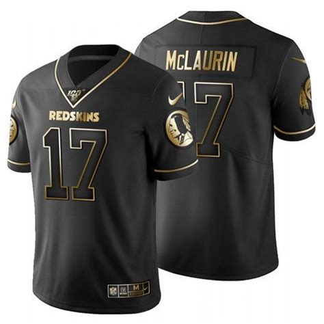 Redskins Terry McLaurin All-Black Golden Edition Jersey – US Sports Nation