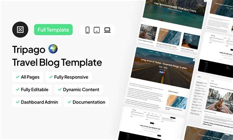 Travel Blog Template Template | Bubble