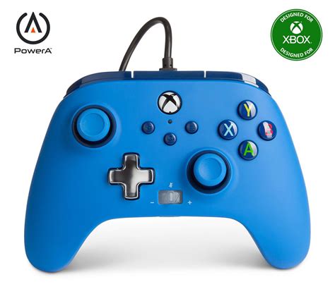 PowerA Enhanced Wired Controller for Xbox – Blue; gamepad, wired video ...