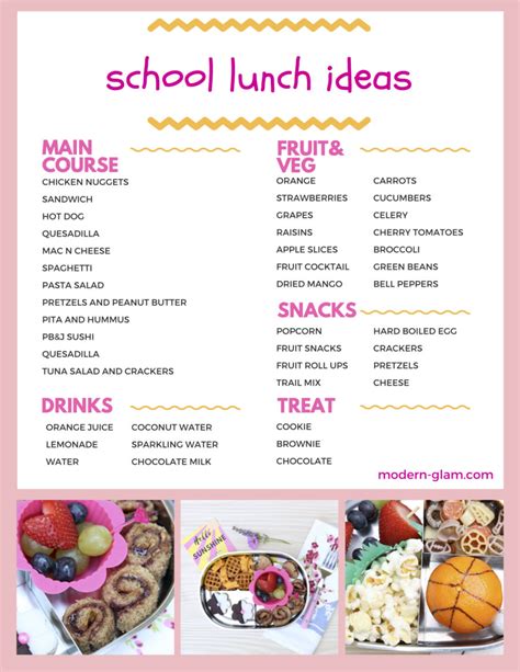 School Lunch Ideas for a Whole Month!