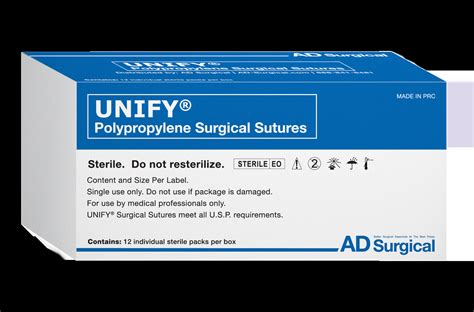 UNIFY Surgical Sutures - Regular Surgical Sutures - Polypropylene ...