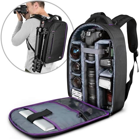 Large Camera Backpack Bag For Canon Nikon Sony Dslr & Mirrorless By ...