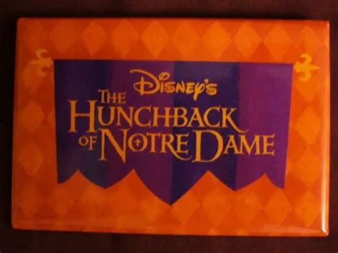 DISNEY SING ALONG Songs The Hunchback of Notre Dame Promo Movie Pin ...