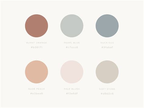 Soft colour palette for Minali Brand | Minimal color palette, Aesthetic ...