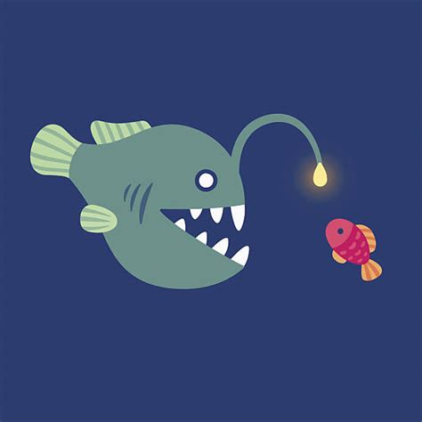 Angler Fish Illustrations, Royalty-Free Vector Graphics & Clip Art - iStock