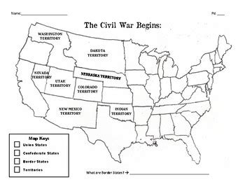 Blank Map Of The United States During The Civil War