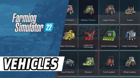 Complete list of Farming Simulator 22 Vehicles (Overview)